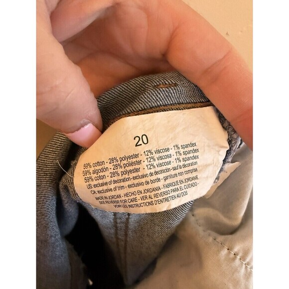 gloria vanderbilt amanda jeans capri Sz.20 - Picture 5 of 6